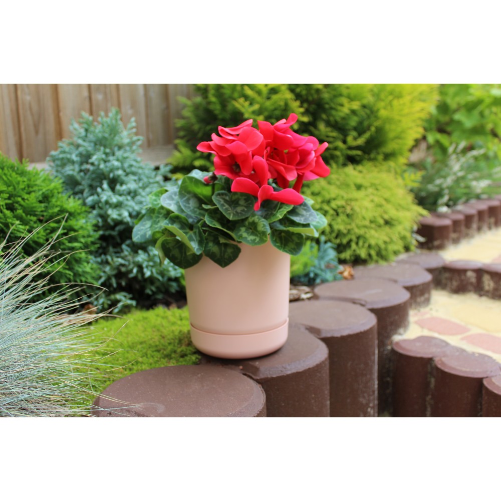 Satina Plant Pots Powder Pink